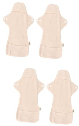JECOMPRIS 4stücke Waschbare Und Wiederverwendbare Menstruationsbinden Aus Bio-baumwolle Absorbierend Für Menstruation Und Wochenbettpflege Ohne Einlage