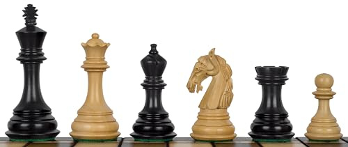 Sunrise Chess & Games Colombian Schachfiguren - 3,75 Zoll, Schwergewicht, Handgeschnitzt, Exotisches Design