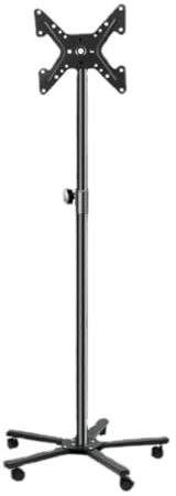 TV-Ständer, TV-Halterung, schwenkbarer TV-Ständer für 14- bis 43-Zoll-Bildschirme, tragbare, höhenverstellbare Halterung für Displays, mobiler TV-Wagen, trägt bis zu 20 kg, TV-Halterung für Wohnzimme