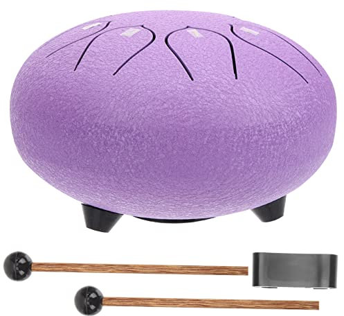 Hoement Ethereal Tongue Drum Hand Drum Tragbares Percussion-instrument Für Meditation Yoga Und Musik Lavendel-farben Schlägel Und Tragetasche