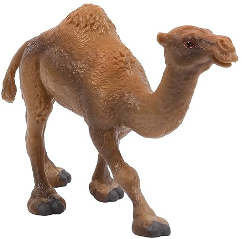 Hohopeti 1stück Simulation Wildtier Kamel Figur Lernspielzeug Für Junge Mädchen Dekorationsstück Für Bildungszwecke Khaki