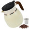 KNGNGK Jarra Térmica para Café de Acero Inoxidable Jarra de Café de Doble Pared al Vacío Jarra Aislante con Colador de Té Desmontable para Café Té Agua Bebida (Blanca)