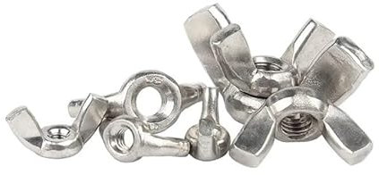 5-20pcs Butterfly M3 M4 M5 M6 M8 M10 M12 Stainless Steel Wing Zinc Plated Hand Tighten Nuts DIN315 ITCLEYMDZV(304 Stainless Steel,M10 5pcs)