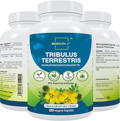 Tribulus Terrestris – Pflanzlicher Extrakt in 120 Cellulose-Kapseln