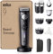 Braun Barttrimmer Series 9, mit 14 Barber-Tools, Power Boost & Lebenslang scharfe ProBlade Klinge, 180 Min Akkulaufzeit, Mit Fade, 52 Längen, Präzisionsrad & Verriegelung, Wasserdicht, BT9565, Titan