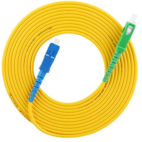 Mavaol Cavo jumper in fibra ottica a modalità singola da 10 metri, connettori SC/SC/UPC, PVC ad alte prestazioni, ideale per telecomunicazioni, data center, home office