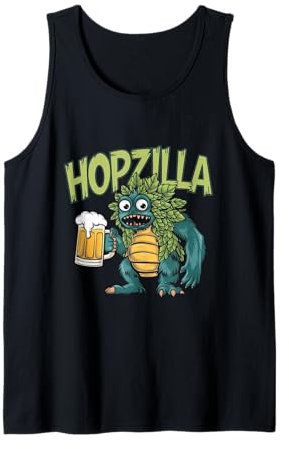 Birra divertente Pun Hopzilla Brewer Canotta
