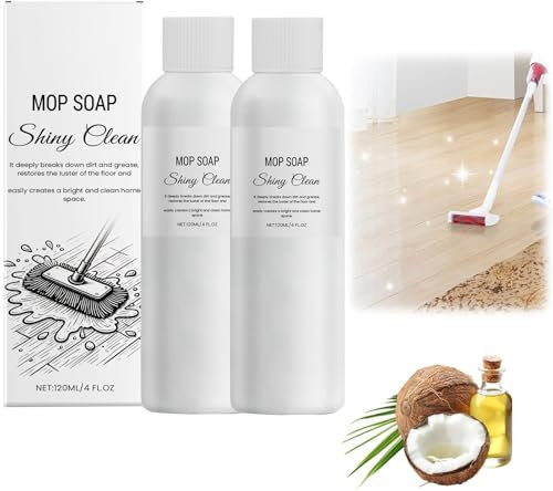 Highly Scented Mop Soap, 2025 New Mop Soap for Floor Cleaning, Fresh f-loor Cleaner, floor cleaner Liquid Pet Friendly, Residue Free Surface Cleaners,Multi-purpose floor Cleaner for Mopping (2, white)