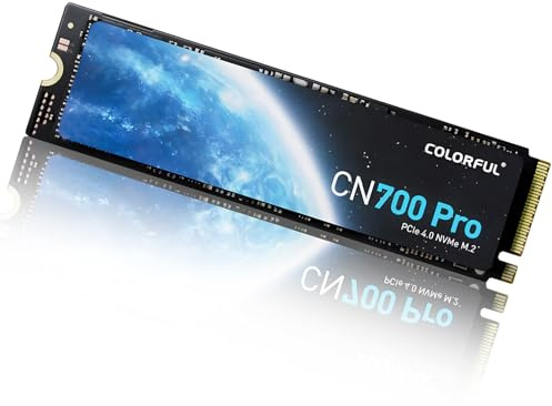 COLORFUL SSD NVMe de 1 TB, SSD PCIe Gen4 M.2, hasta 7400 MB/s, SSD interno para juegos para PS5, almacenamiento de actualización de unidad de estado sólido en caché para PC/portátiles