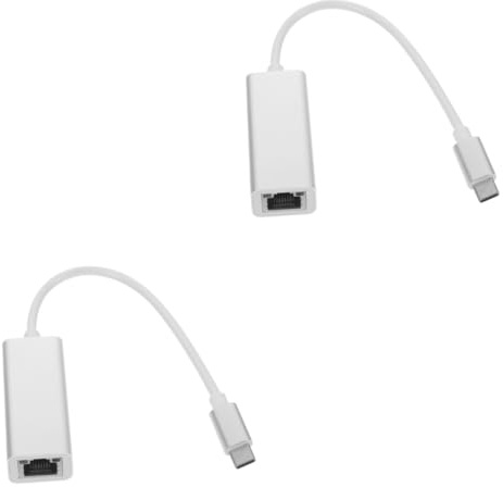 DIYEAH 2 Pièces Adaptateur USB Type C vers Ethernet Gigabit Convertisseur pour Ordinateurs Portables Compatible avec Smartphones et Haute Vitesse pour Gaming et Streaming Prise Charge de