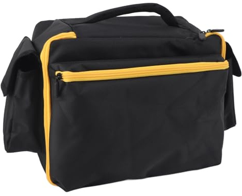 Akozon Durable Air Compressor Bag Case for DCC020IB 20V Tire Inflator Cordless Tool Storage Holder with Pockets for Battery Pack and Charging Kit