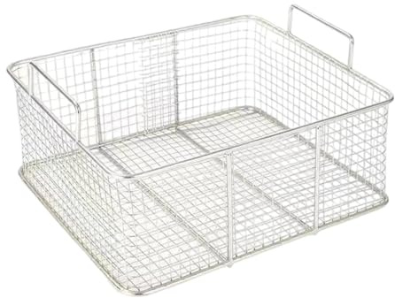 predolo Cesta para Freír de Acero Inoxidable Cesta Colador Malla Freidora Canasta Escurridor con Mango Resistente Adecuado para Servir Alimentos y, tal como se describe, 35x25x10cm