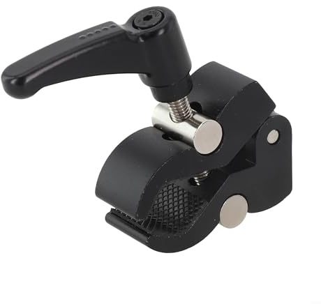Vilgftyiet Solución de abrazadera de garra de trípode que mejora la estabilidad, montaje versátil para cámaras DSLR y equipos de fotografía en configuraciones de estudio, construcción de aleación de