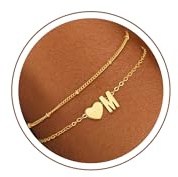 Schulanfang Geschenke für Mädchen, Buchstaben Armband Damen Gold Schmuck | Armband mit Buchstaben Armkette Einschulungsgeschenke Mädchen Wasserfester Armbänder Damen Geschenk Mädchen 5 6 7 9 10 Jahre