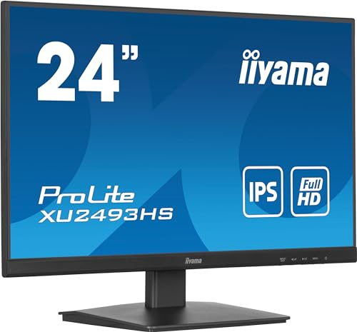 iiyama XU2493HS-B6 24 Panel IPS, 1920x1080100Hz, 4ms, 250cd/m², Altavoces, HDMI, DisplayPort (23,8 Vis), Altura no Regulable (Desprecintado) (Reacondicionado)