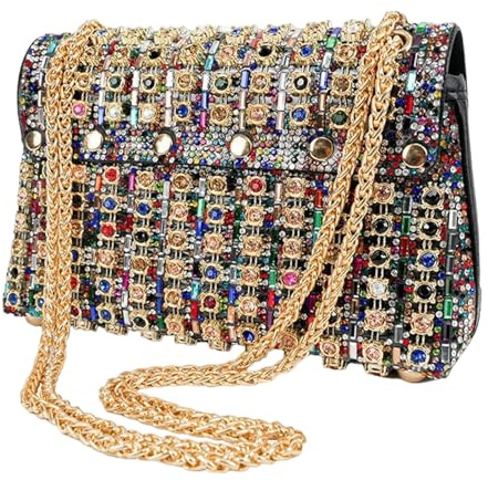 Sparkly Rhinestone Clutch Portmonnä, Damväskor, Glittrande kvällsväska Lyxdesign, Bärbar rhinestone kopplingsväska för födelsedag nyår jul påsk