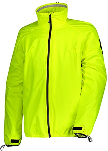 Veste de pluie ergonomique Scott Pro DP pour moto, coloris jaune