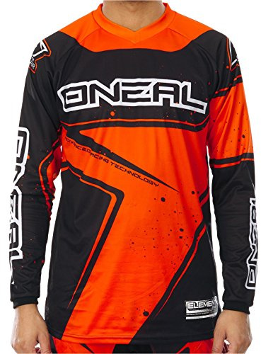 O'NEAL Element Racewear Jersey (Schwarz/Orange, Größe S)