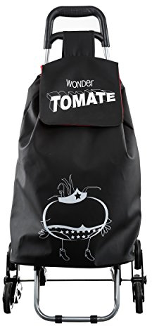 ENTRE TEMPS - SH1523 Chariot de Course Imperméable 6 Roues - Design Humoristique - Pratique et Maniable - Rangement Optimisé - Dimensions 405x37x932 cm - Couleur Aléatoire