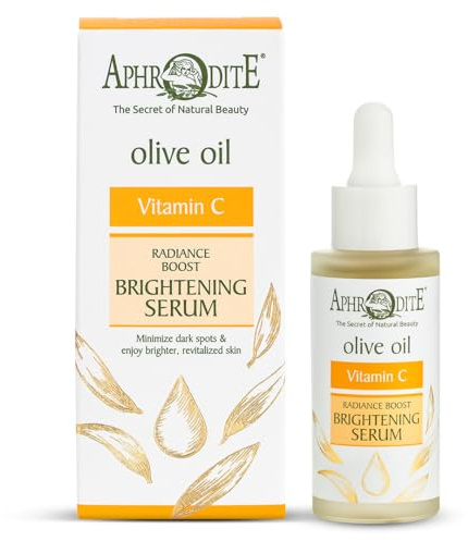 Aphrodite Vitamin C Strahlenverstärkendes Serum – Reduziert dunkle Flecken – Leicht & duftfrei – Für stumpfe Haut – Feuchtigkeitsserum Gesicht