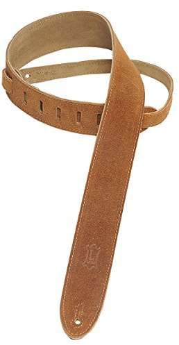 Levy's Leathers Mockarem, handborstad gitarrrem, 5 cm (2 tum), honungsfärgad (MS12-HNY)