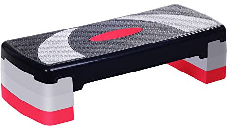 HOMCOM Step fitness aerobic stepper hauteur reglable surface antiderapante 78x29x20 cm
