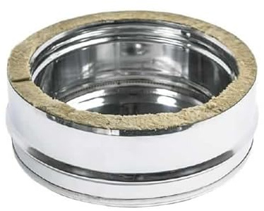 UTILFER Tappo Scarico Condense Doppia Parete Inox - Canna Fumaria - 130-180