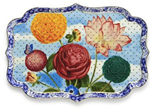 Pip Studio Tablett Royal Multi | Flowers - 26 x 18 cm
