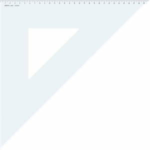 Aristo Dreieck 45 Grad mit Facette Acryl 420mm transparent