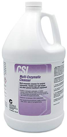 CSI Central Solutions Multi Enzymatic Cleanser - Hospital Grade Medical Instrument Cleaner for Presoak and Manual Processing, 1 Gal