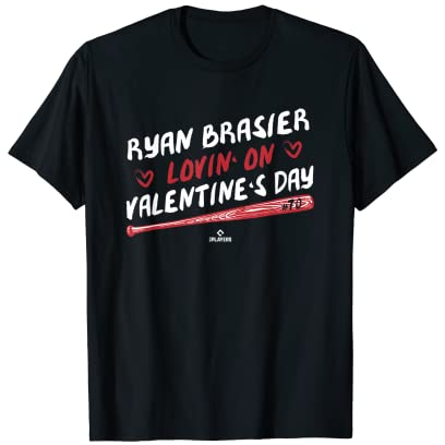 Ryan Brasier Lovin' On Valentine's Day Baseball Lover Maglietta