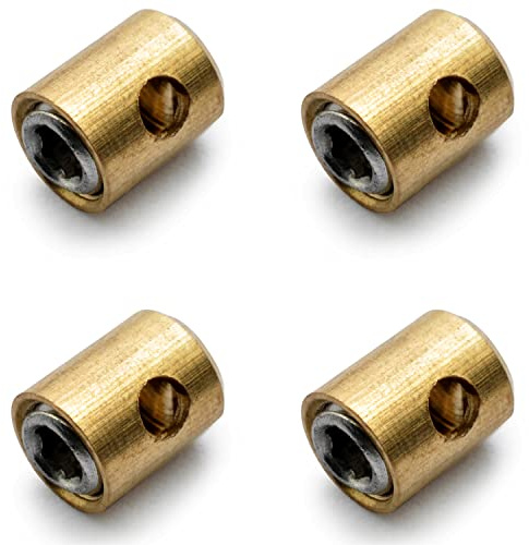 Easyboost Schraubnippel Ø5x6mm für Gaszug Bowdenzug Gasgriff Gaskabel Nippel Vergaser für Roller 50ccm Schaltmoped Gartenmäher (4 Schraubnippeln)