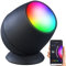 Luminea Home Control Licht: Smarte WLAN-Stimmungsleuchte, RGB-CCT-LEDs, 210lm, 2,2W, USB, schwarz (WLAN-Stimmungslicht, LED Light Bar, Kabellose Stehlampe)