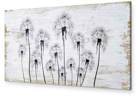 murando - Akustikbild Pusteblumen Bilder Akustikschaum Hochleistungsschallabsorber Schallschutz Leinwand 1 tlg Wandbild Raumakustik Schalldämmung b-A-0621-b-a