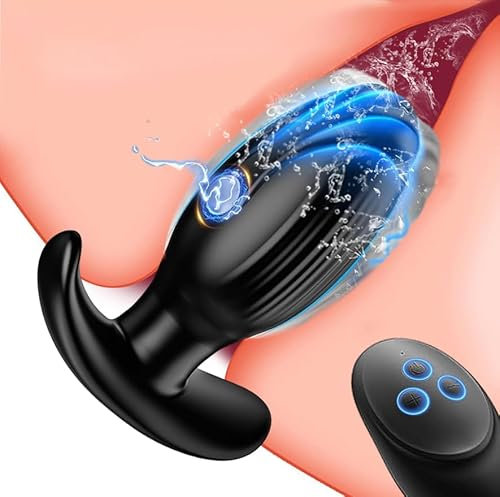 TDLPlus NEU Elektroshock Analvibrator mit 7 Stromschlag & 7 Vibrationsmodi – Silikon Analplug, Anal Dildo, Prostata Stimulation Vibration Massager Stimulator Elektroschocker, Analvibratoren für Frau