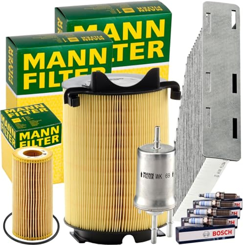 Mann Filter Inspektionspaket | C14130 (LX1566)+CUK2939+HU719/6X+0242235775+WK69 passend für A3 8P Golf 5 1T Octavia 1Z