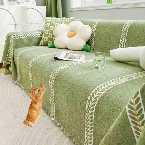 HLTQL Large Waterproof Throws, Extra Large Throws for 3 or 4 Seater Settees & Couches - Non-Slip, Suitable for Armchairs & Beds (#415, 180x130cm)
