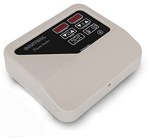 HuKaiL 3-9 KW Saunasteuerung Saunasteuergerät mit Temperaturfühler, 40-105 ° C Sauna Digital Controller mit 2 Betriebsarten und Überhitzungsschutz, Sauna Steuergerät für Hause Saunaraum