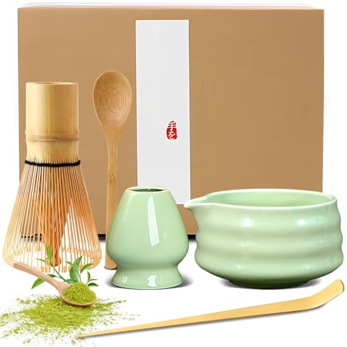 5 piezas Te Matcha kit Batidor de Matcha para el Hogar, la Oficina y el Salón de té, apto para Preparar té Matcha