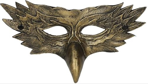 MIMIKRY Halbmaske Eule Uhu Maske mit langem Schnabel Vogel Eulenmaske Venedig Maskenball Commedia dell'arte Adler
