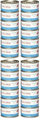 Almo Nature HFC Natural Megapack, Nourriture Humide pour Chats - Thon de l'Atlantique - (6 boîtes de 70 g) (Lot de 4)