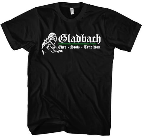 Gladbach Ehre und Stolz Herren T-Shirt | Sport Shirt Fussball Ultra Skyline Trikot | M1