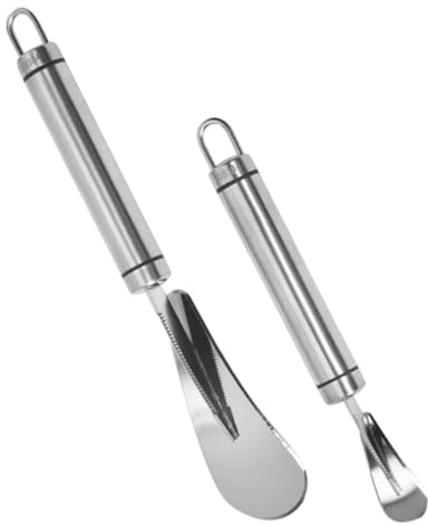 Amosfun 2piezas Cuchillo De Pomelo y Naranja Pelador De Acero Inoxidable Herramienta Para Pelar Frutas Mango Apto Para Pelar Naranjas y Pomelos Cocina