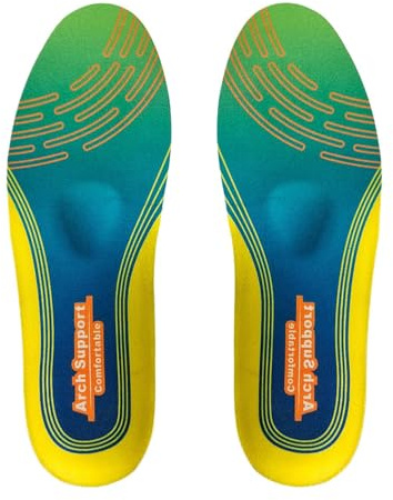 Semelles intérieures de soutien de la voûte plantaire pour homme et femme, absorption des chocs, réduction de fatigue des pieds, pour la marche, le camping, la randonnée, le sport, l'escalade