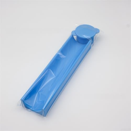 Round Cake Pops Baking Molds 9 Inch Tray Set for Home Baking, Wedding Desserts, Cookies - Plastic Cutter with Plunger, Blue and White(Blue)