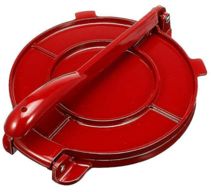 CANIGHT Manueller Tortilla Maker aus Aluminiumlegierung Runde Tortillapresse Rostfrei Gleichmäßiges Pressen für Empanadas und Kleiner Pie Böden