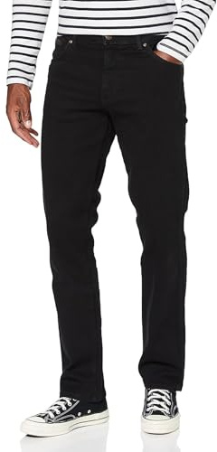 Wrangler herr Jeans Texas, Svart (svart overdye), 36W / 30L