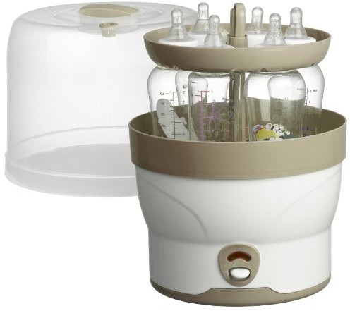 Olympia Stérilisateur de Bibérons à Vapeur Électrique Blanc, Beige