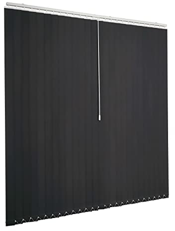 Ventanara® Lamellenvorhang anthrazit Vertikaljalousie 89mm inklusive Montagematerial 200 x 180 cm