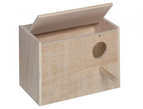 Nistkasten für Wellensittiche - 23 x 14 x 16 cm, Nistkasten, Vogelnistkasten, Brutkasten, Vögel